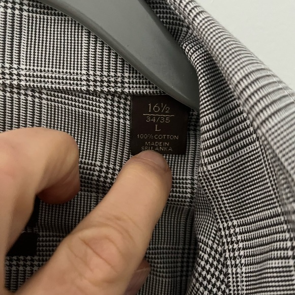 Men’s Tasso Elba Dress Shirt with French Cuffs Sz L - Picture 8 of 8